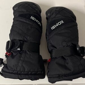 Kombi Kids Black Mittens